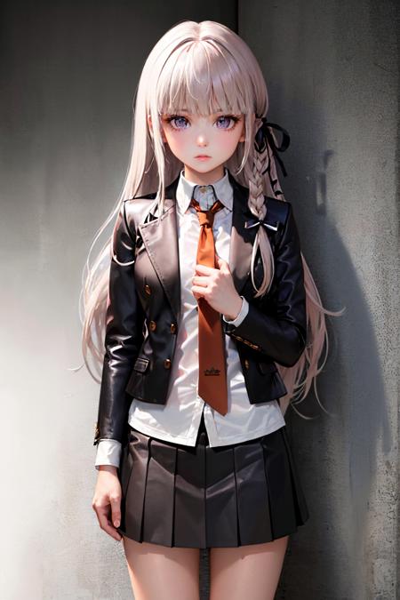 kirigiridef, braid, hair ribbon, jacket, open jacket, long sleeves, white shirt, necktie, skirt, black gloves kirigiridr3, ponytail, hair ribbon, jacket, open jacket, long sleeves, white shirt, skirt, black gloves kirigiridrk, braid, hair ribbon, school uniform, black jacket, bow, skirt