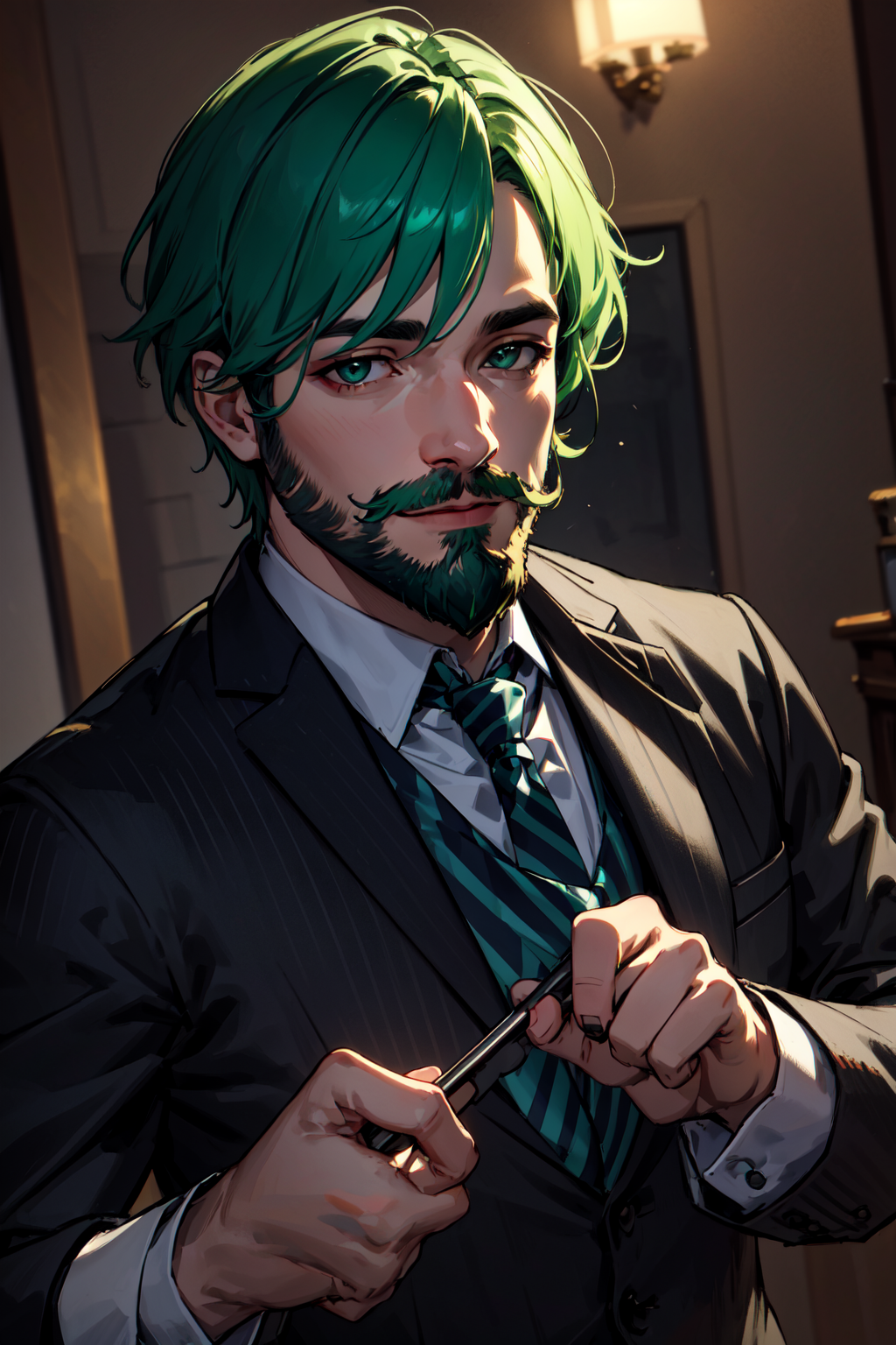 Anime Man With Beard, HD Png Download - vhv
