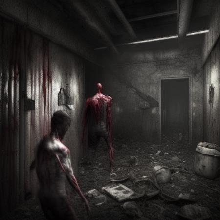 Silent Hill venereal horror peeling intense dark horror biological, terrifying living hell brutal overwhelming dread suffering emotional cinematic dynamic, Extreme detail, HDR,4k, Ultra-HD Detailed, Hyperrealistic photorealistic Octane Render Unreal Engine