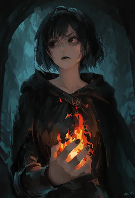 dark fantasy style (alavyx style) -Illustrious