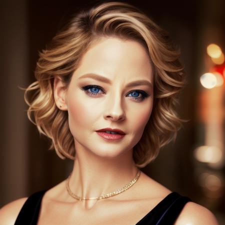 picture, best quality, a  sexy beautiful JFO<lora:JFO:1.0>, very short hair, blonde hair, blue eyes, looking at viewer, city at night background,  black night dress, realistic, portrait, makeup, jewlery, red lips, 8k, hdr