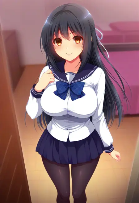 卜部 乃々香(Nonoka Urabe)生イキJKが語る痴漢電車(Illustrious)