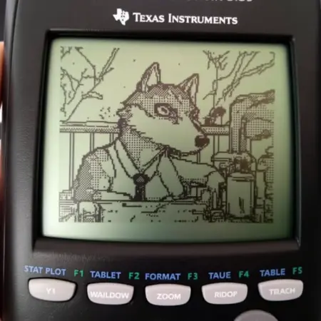 TI Graphing Calculator Pixel Art [FLUX]
