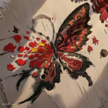 butterflyRose Rose drawing color paper background newspaper background