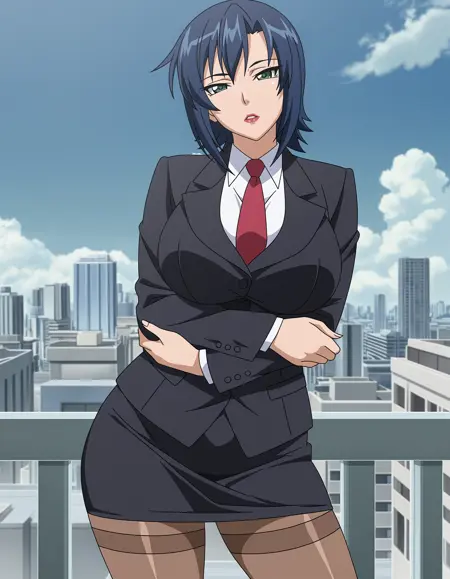 Kazama Rin (hentai: genkaku cool na sensei ga aheboteochi) NoobAI V-pred / EPS Illustrious / Pony / SD1.5