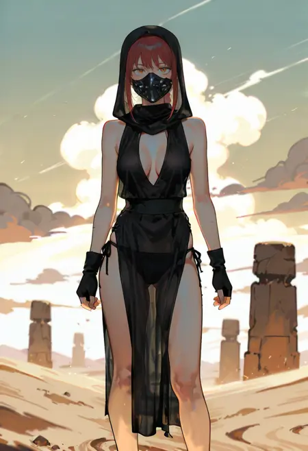 Tempo Sheer Hooded Dress