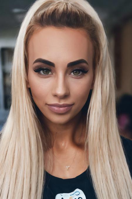 RAW woman portrait, dof, professional <lora:CarmellaFawzi:0.8>