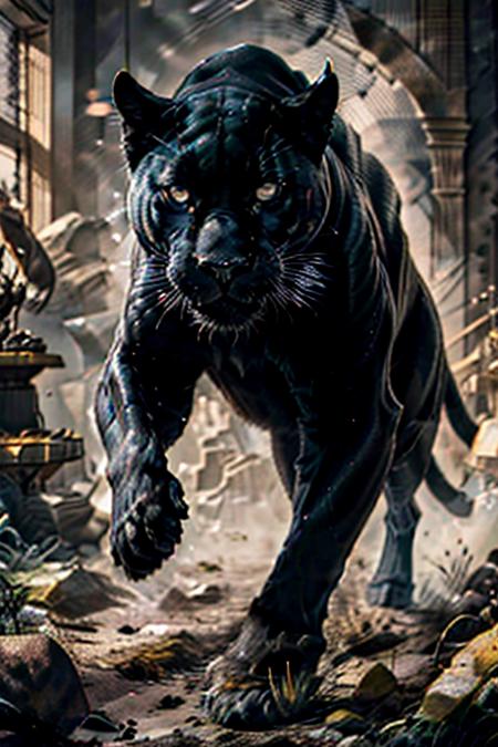 black panther, cat