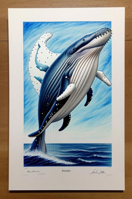 Master level highly detailed whale