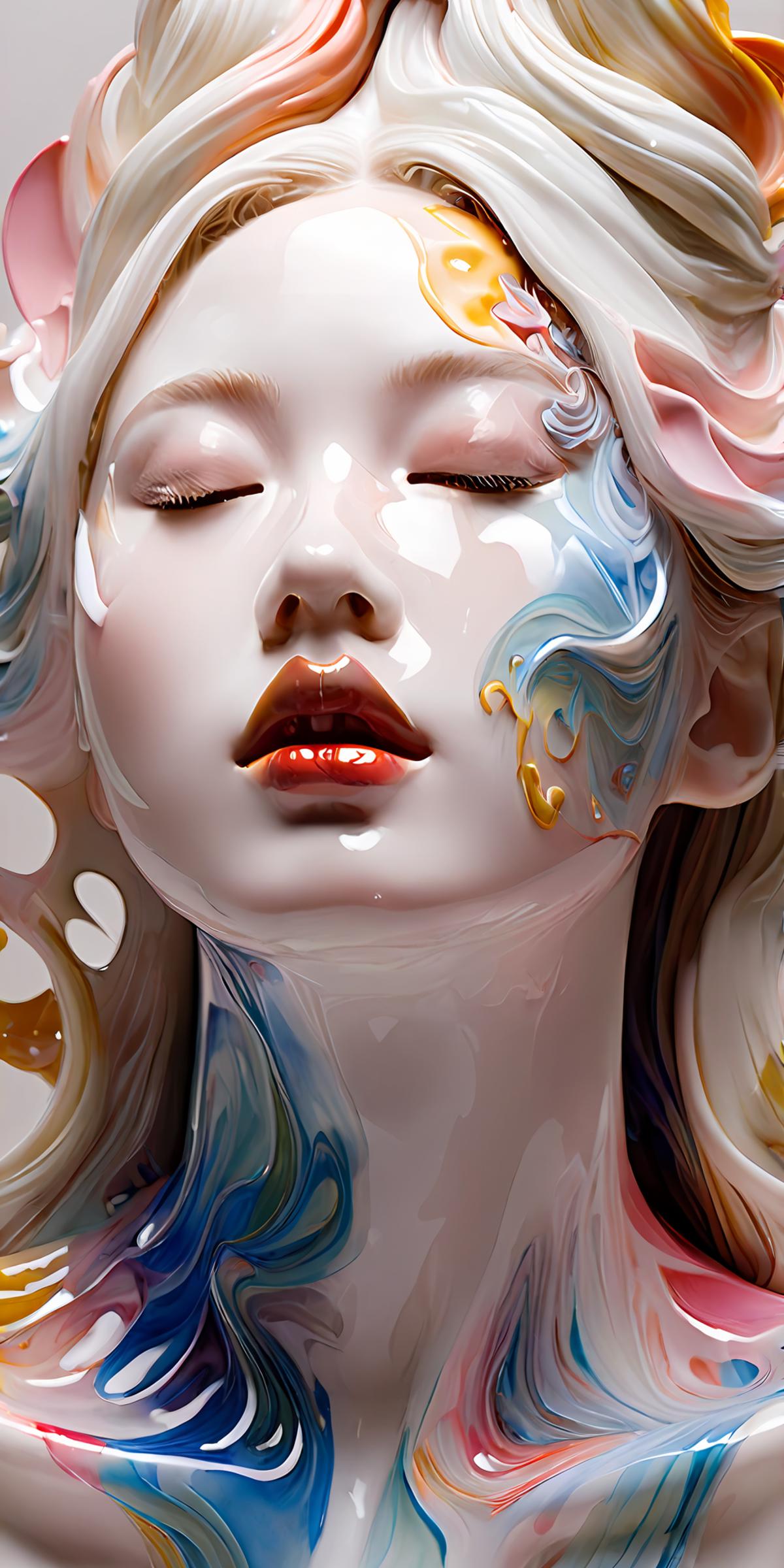 glazed girl [Jade-glass-ceramic-and other textures ]-玉石-玻璃-陶瓷-等质感 [SDXL白棱Lora] image by Shan_bailing