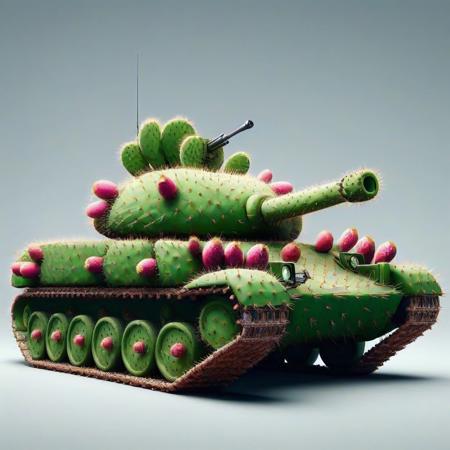 tank  <lora:Prickly Pear Style v1:1>, Prickly Pear Style,
