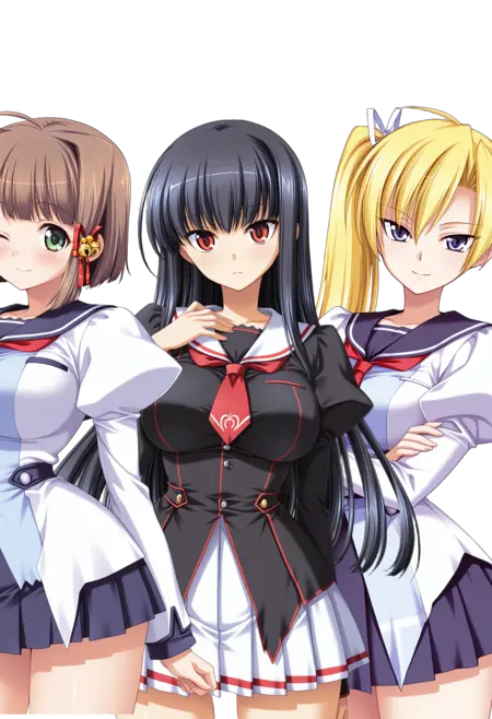 Hikaru Izumi 泉 ヒカル + Yuki Ayatsuji 綾辻 ユキ + Seira Kamu セイラ・神居 - [Character pack]  Seito Kaichou Hikaru / 聖徒会長ヒカル [Character pack]