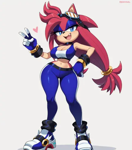 Sonic OC - Coral the Hedgehog (Illustrious)