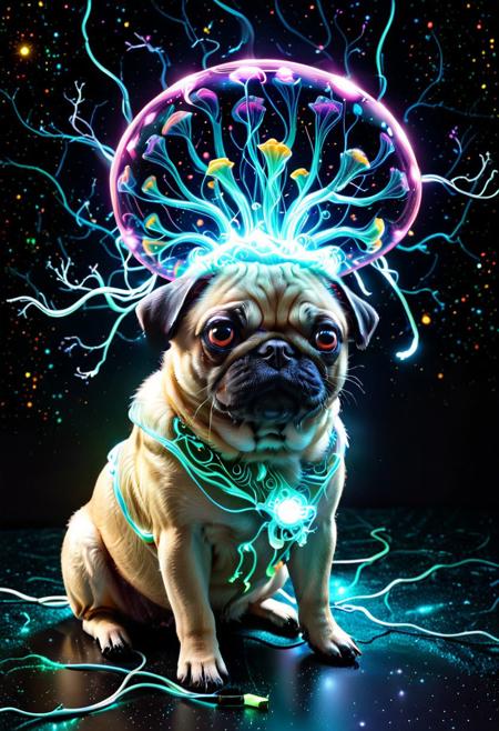 This stellar (pug) is inspired by the Biolumens Universe model crafted by the brilliant GenerationParadox. From luminescent kitchens to radiant landscapes, let your imagination run wild and illuminate every corner of your creation! 💡 Quick Tip: Utilize contrasting colors to make your bioluminescent elements pop against a darkened backdrop. Engage your circuits and get ready to glow! Whether you're channeling the serene glow of a jellyfish or the mystic shine of distant galaxies, we can't wait to see your creations! pug dog, cute pug