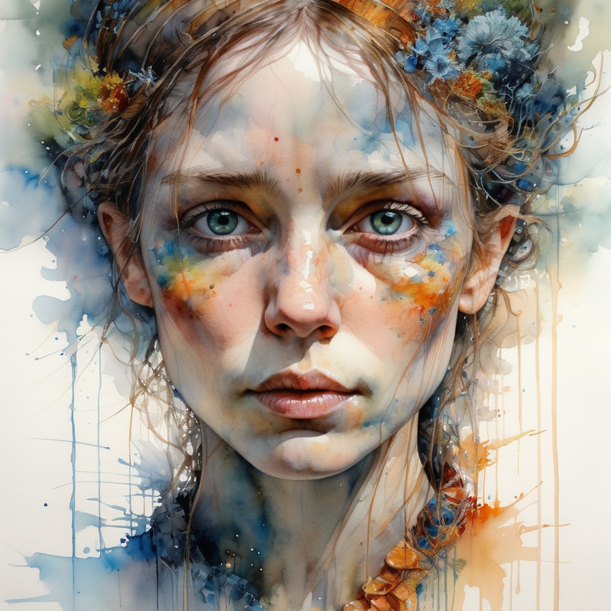 wonderful artistic impressionist watercolor painting by Carne Griffiths, James Christensen, Geoffroy Thoorens, Claude Mone...
