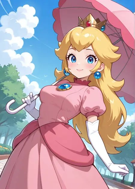 Princess Peach - Super Mario Illustrious (Commission)
