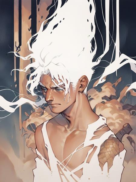 n3gsp4c3, white hair,