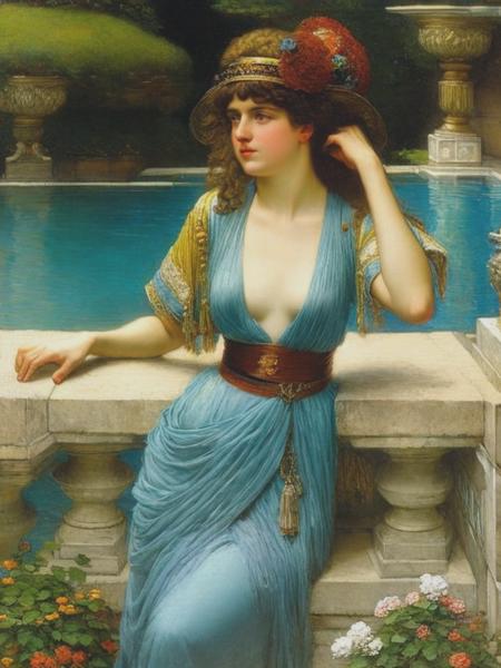 <lyco:LawrenceAlma-Tadema:1.0> agirl, in style of Lawrence Alma-Tadema,