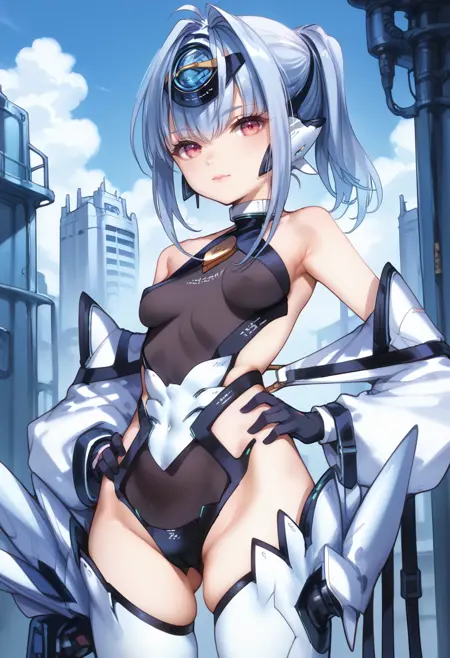 Xenosaga - Kos-Mos Ver.4 Model: R-1 (Derived Ultra-Light and Fast Model) - PonyXL