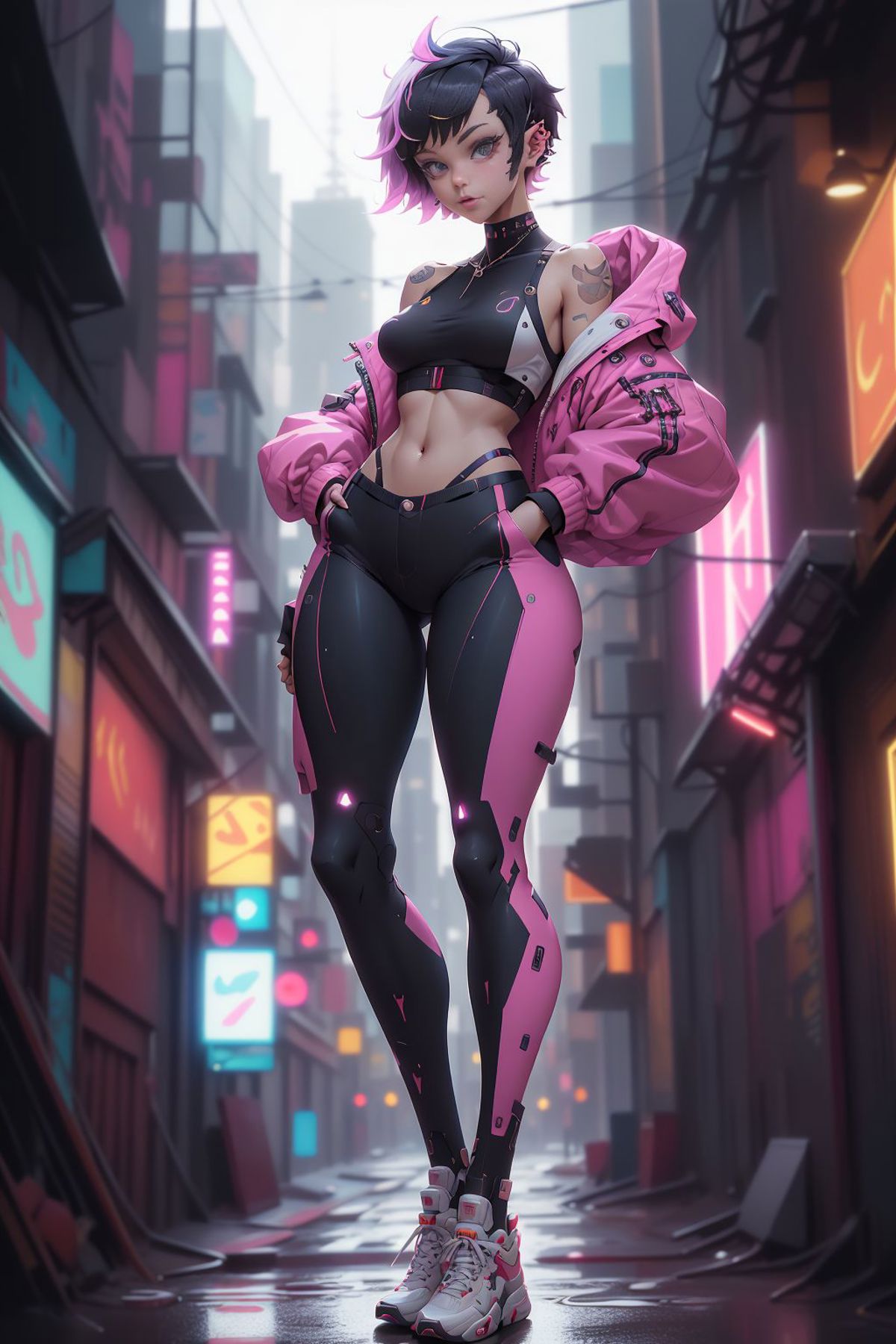 cyber style girl image by ChaosOrchestrator