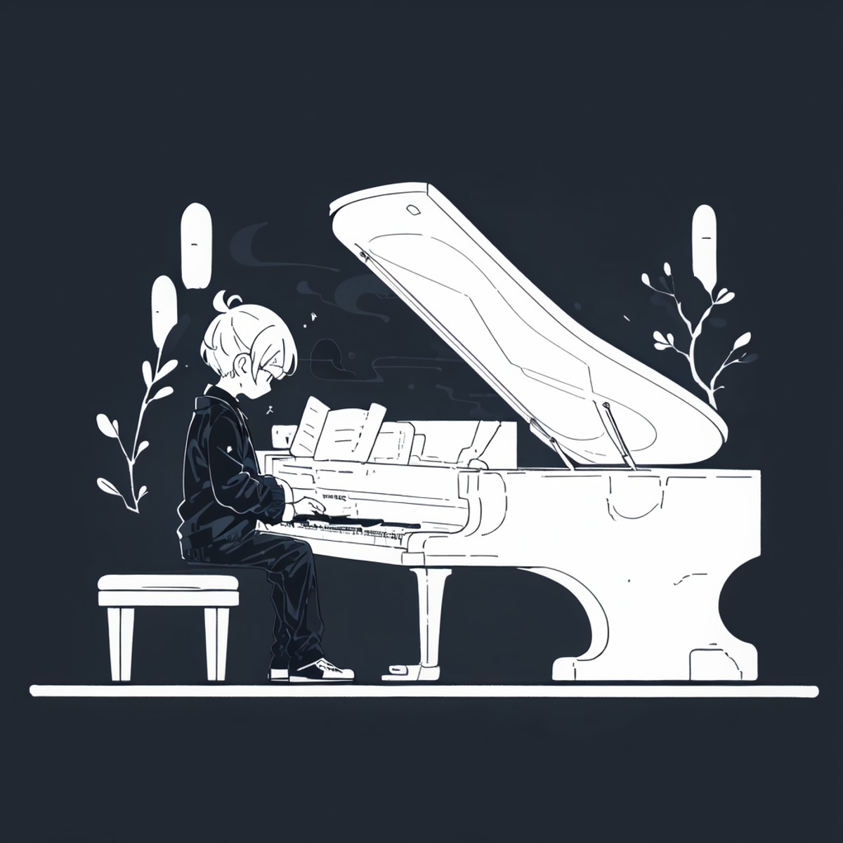 <lora:handdraw:1>1 piano