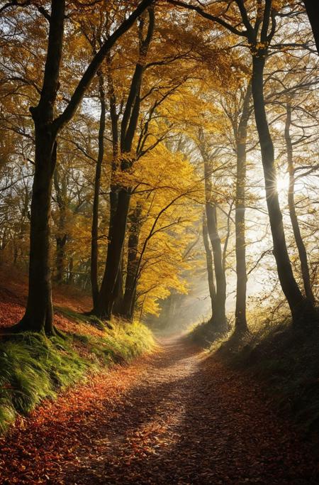 <(score_9,score_8_up,score_7_up,score_6_up,score_5_up,score_4_up, photograph, a dark path in the woods with leaves and the sun shining , by Julian Allen):1.0>,
<(dramatic autumn landscape, ears, park, take off, peace, rich cold moody colours, hi resolution, oaks):0.9>,
<lora:add-detail-xl:1.2>,
<lora:zavy-cntrst-sdxl:0.4>