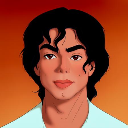 Michael Jackson, portrait, disney style<lora:DisneyRen:1>