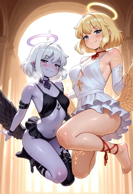 Angel + Dark Angel - Monster Girl Encyclopedia (MGE)