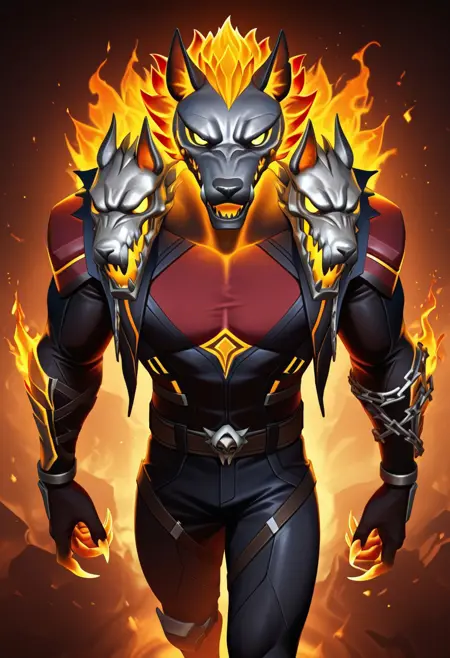 Blazing Fire Cerberus (Fortnite)