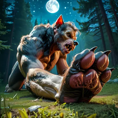 Nsfw werewolf transformation
