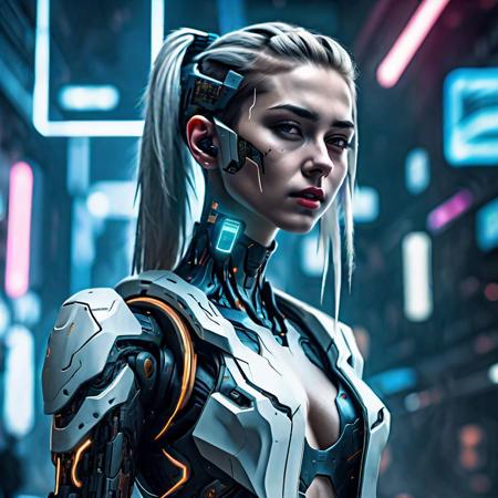 RAW photo, ultra-detailed, 8k wallpaper, extremely detailed, an extremely delicate and beautiful, extremely detailed, Amazing, finely detail, High quality texture, incredibly absurdres, highres, huge filesize, highres, look at viewer, (young:1.4), (beautiful detailed girl), 18 years old cyberpunk girl, dynamic pose, (glossy shiny skin, beautiful skin, fair skin, white skin, realistic_skin), perfect face, detailed beautiful face, glossy lips, full shot, ((cyberpunk))