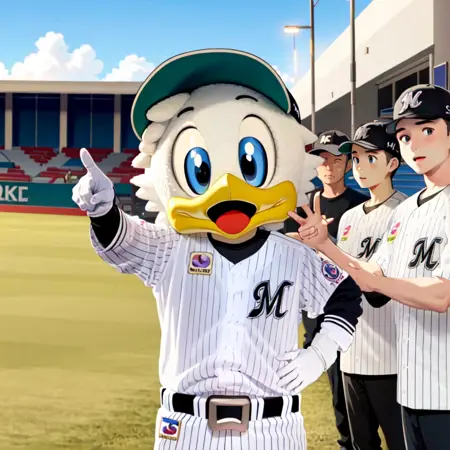 Baseball mascot 千葉ロッテマリーンズ マーくん / MAR-KUN SD15