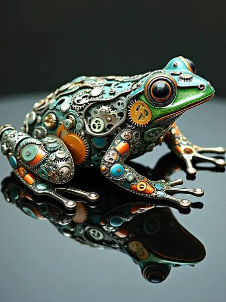 B_Mechanical Gear Splicing_Animal Image Creation