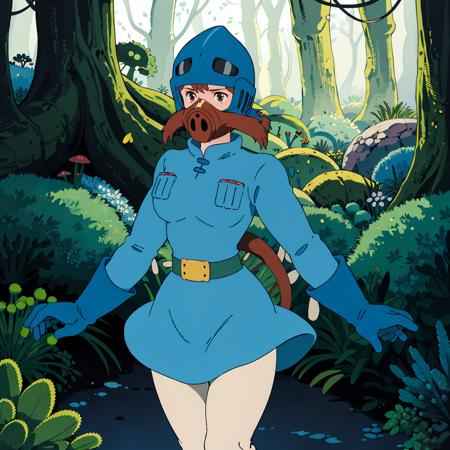 <lora:Nausicaa001:0.7>,
Nausicaa,1girl,
blue jacket,helmet,mask,
belt,blue skirt,
white_pantyhose,
boots,blue gloves,
plant,hypha,spore,fungal forest,