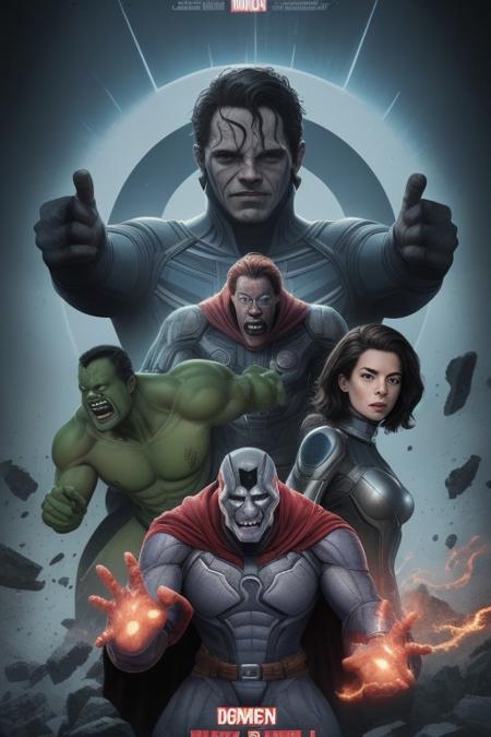 Avangers Doomsday, film poster, X-men, Doctor Doom,