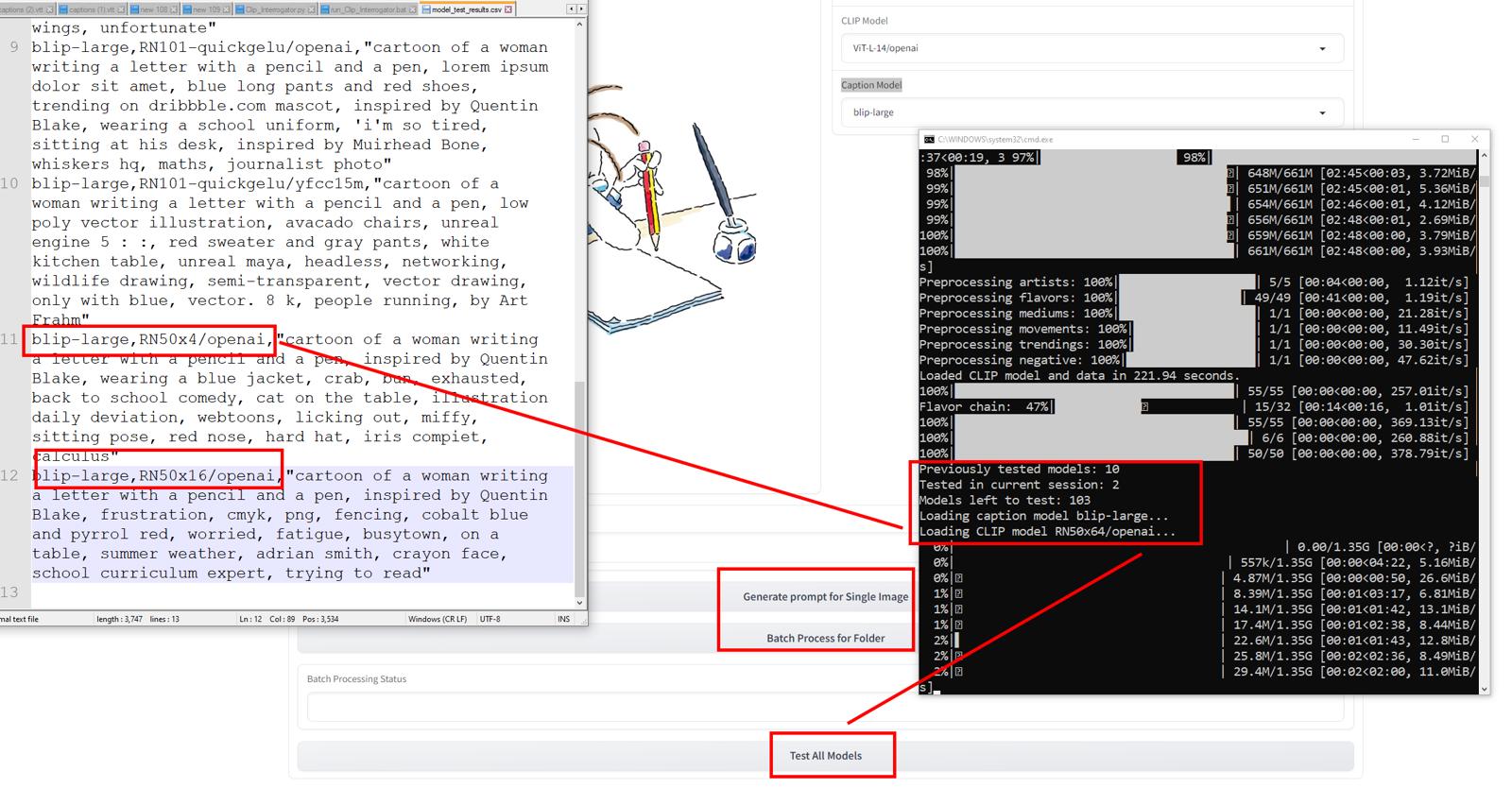 Automate Testing of 115 Clip + 5 Caption Models to Find the Best Captions for Your Image Dataset