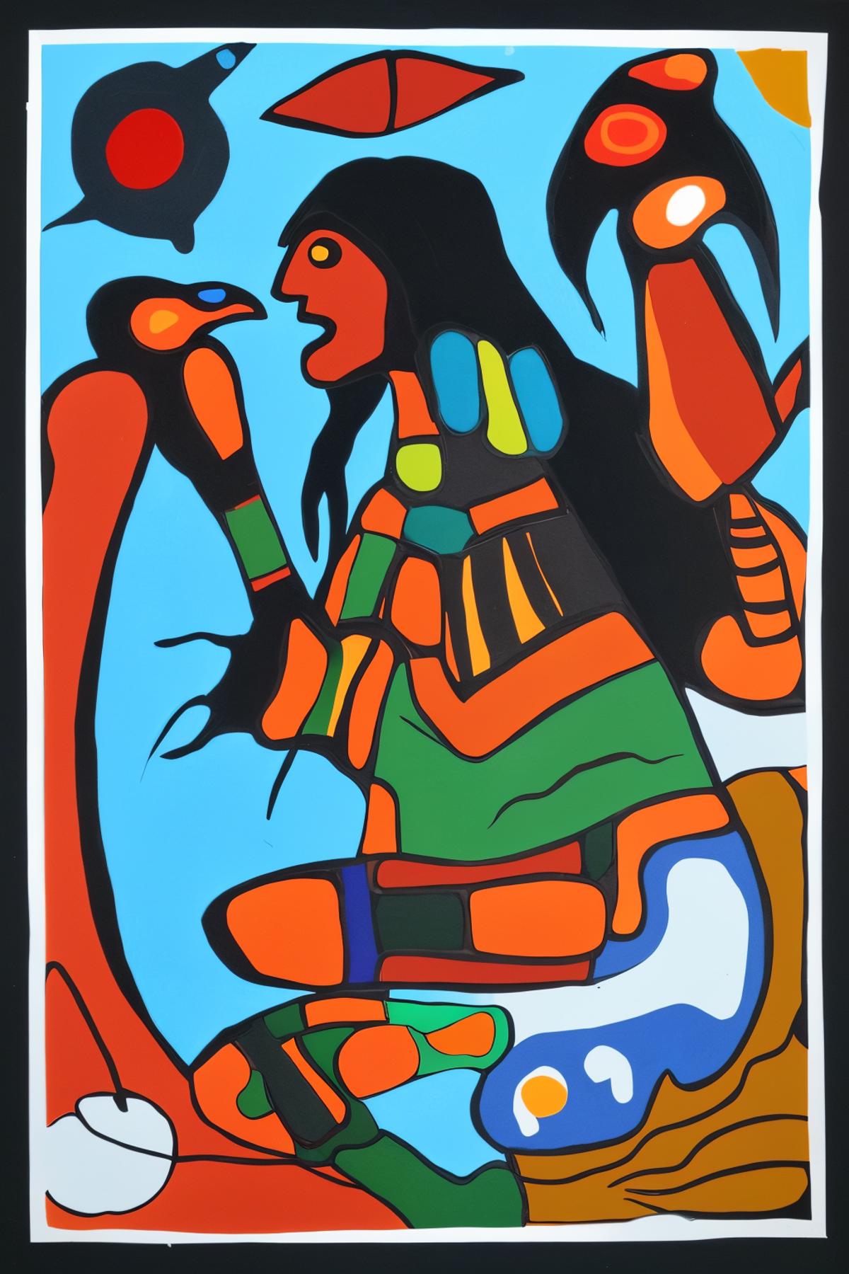 Norval Morrisseau Style image by aiask