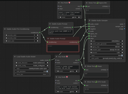 ComfyUI StableAudioSampler - Stable Audio Open v1.0
