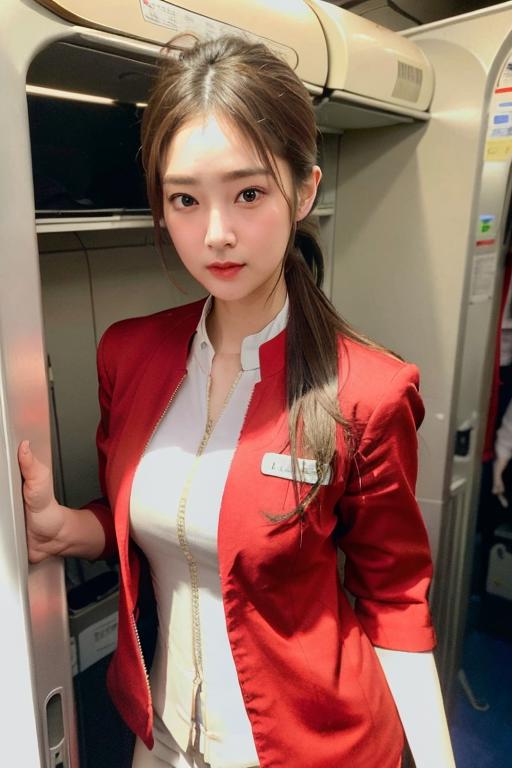 Flight Attendant Asian Girl 1 image by Yamada_AI_ART