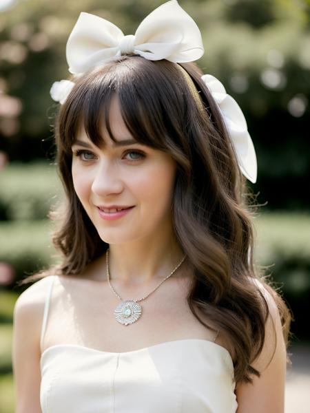 Realistic photo of a beautiful z003yd-v1 woman, 1girl, solo, long hair, smile, black hair, dress, bow, jewelry, hairband, necklace, white dress, lips, realistic, fashion, soft lighting, professional Photography, Photorealistic, detailed, RAW, analog, sharp focus, 8k, HD, high quality, masterpiece<lora:z003yd-v1:1.0>