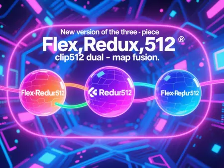 New version of the three-piece Flex,Redux,clip512 dual-map fusion