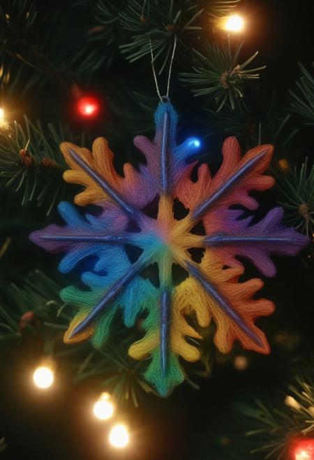 Decoration Shiny Snowflake Shaped Ornaments. Christmas Tree, 
Rainbow Solar Changing Lights and Colors. To All You Wonderful Creative Artist. May God Bless You All. I Had a Blast Creating Art and Sharing Art and Viewing All Your Wonderful Artwork. Creating Art Brings Me So Much Joy. I Love Color, 
and Abstract and All Kinds of Art. I Love Jesus Artwork. He Inspires Me! Hope You Have A Wonderful Day! Love Mrs. Darlene Gauthier.