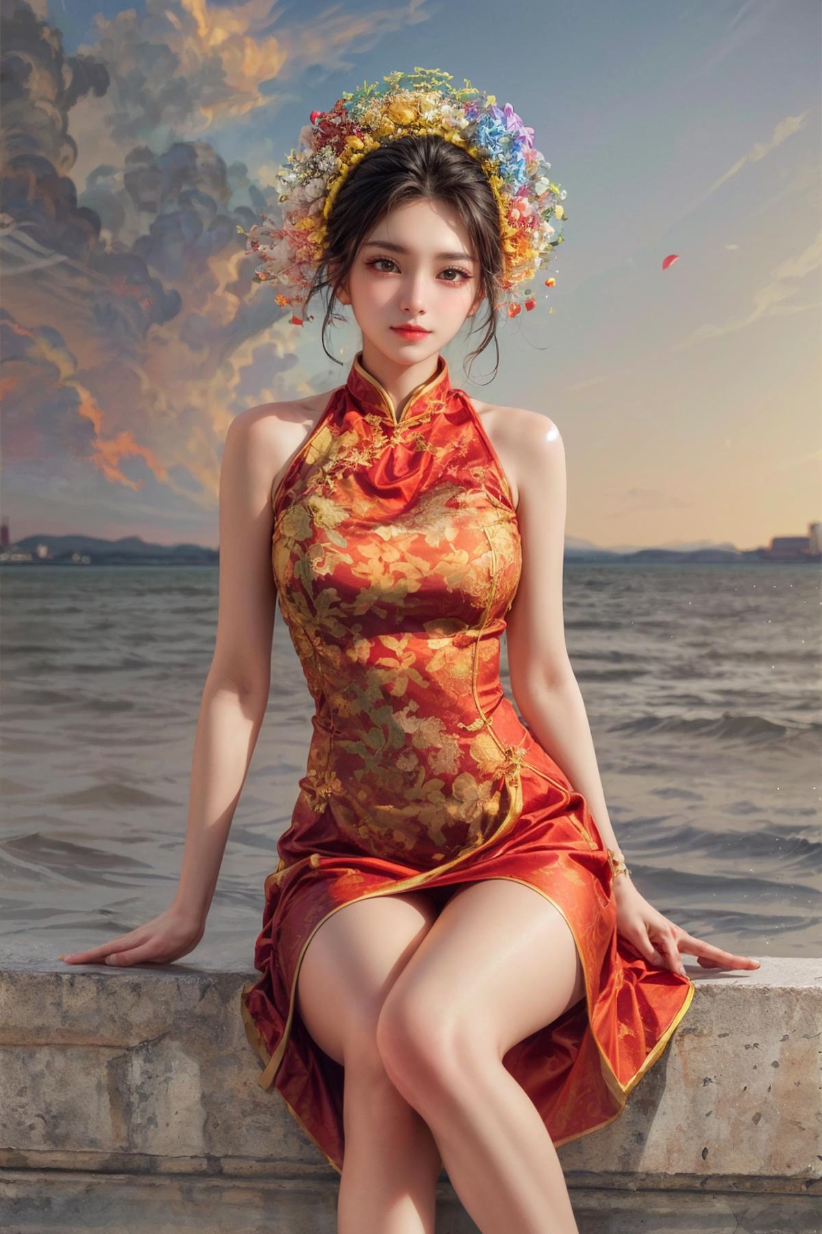 浔埔女-簪花围头饰 | Xunpu-Hairpin flowers | Chinese traditional clothing image by yoyochen2023
