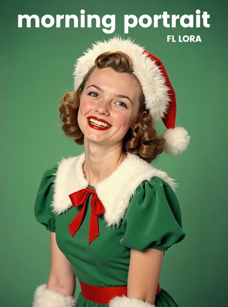 [European and American Retro] Christmas Playful Girl