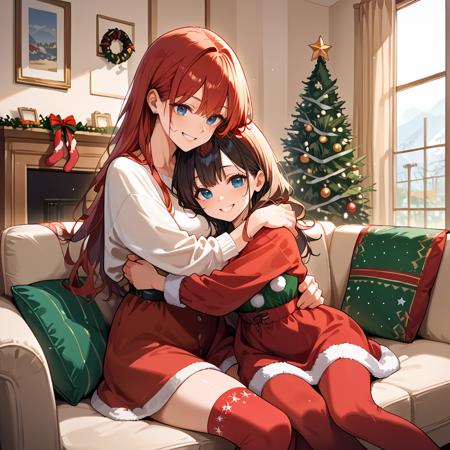Hugging on couch (2girls/lesbian) v1.0
