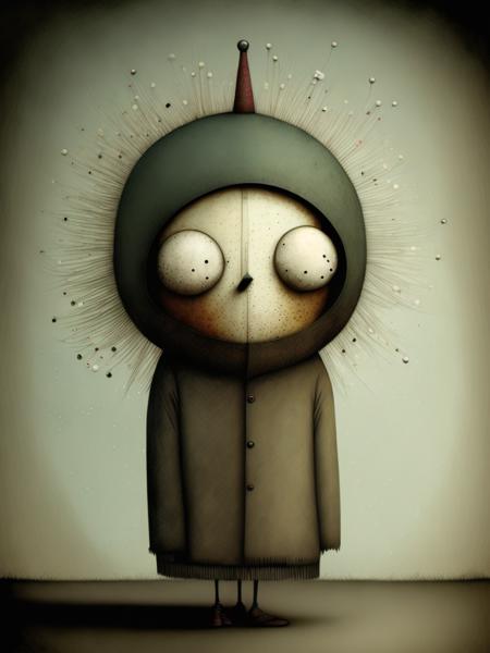 <lora:GabrielPacheco:1>queen of the highway, don hertzfeldt, Hieronymus Bosch, Gabriel Pacheco