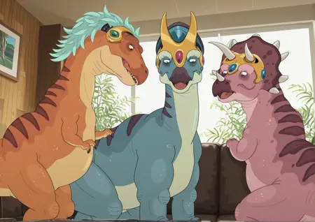 Dinosaurs (Rick and Morty) for Illustrious