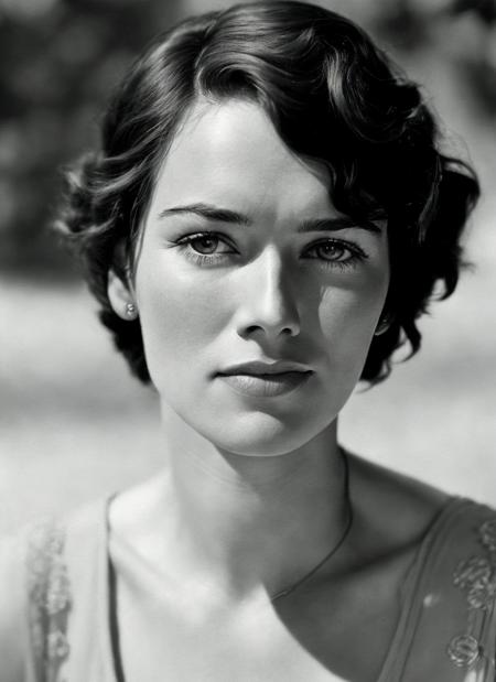 A 1930s professional photograph of sks woman, ((detailed face)), (High Detail), Sharp, 8k, ((bokeh)), <lora:locon_lena_v1_from_v1_64_32:1.4>