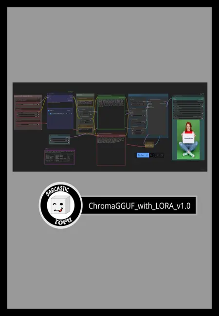 ComfyUI beginner friendly Chroma GGUF Text-to-Image Workflow by SarcasticTOFU