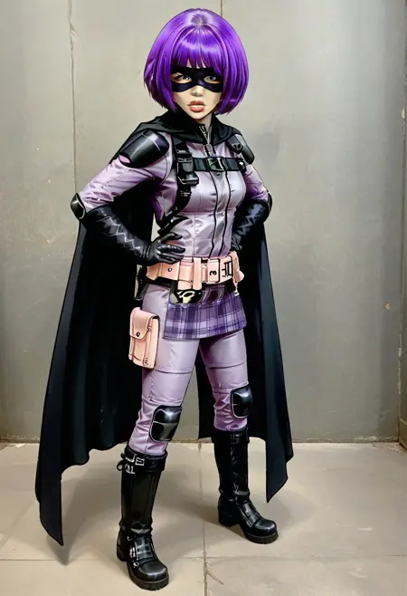Adult Hit-Girl cartoon parody.